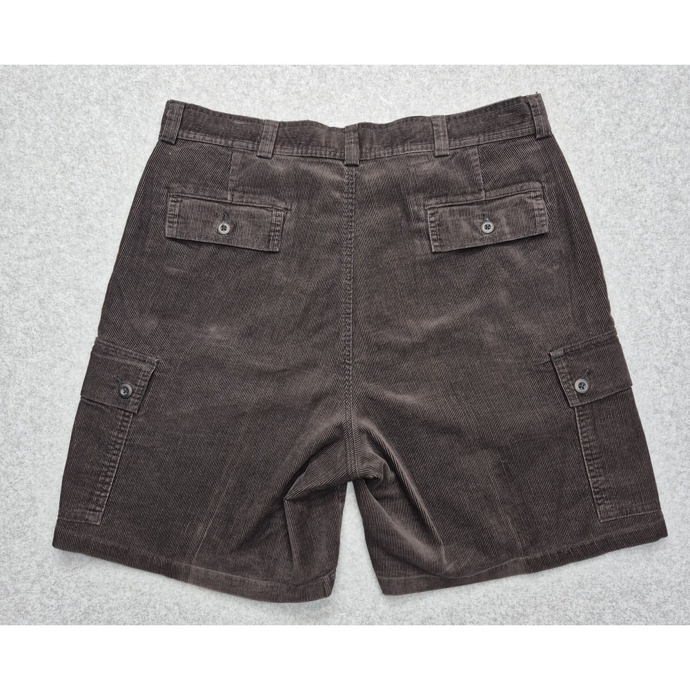 Vintage Polo Ralph Lauren Corduroy Shorts Men 35 Brown Cargo Gorpcore Skater Y2K - Picture 3 of 16